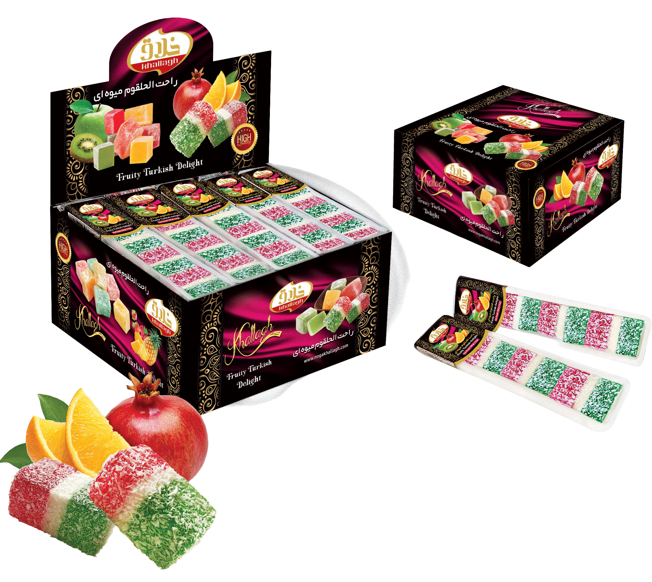 راحت الحلقوم پرچمی میوه ای-سوپری 21 لقمه